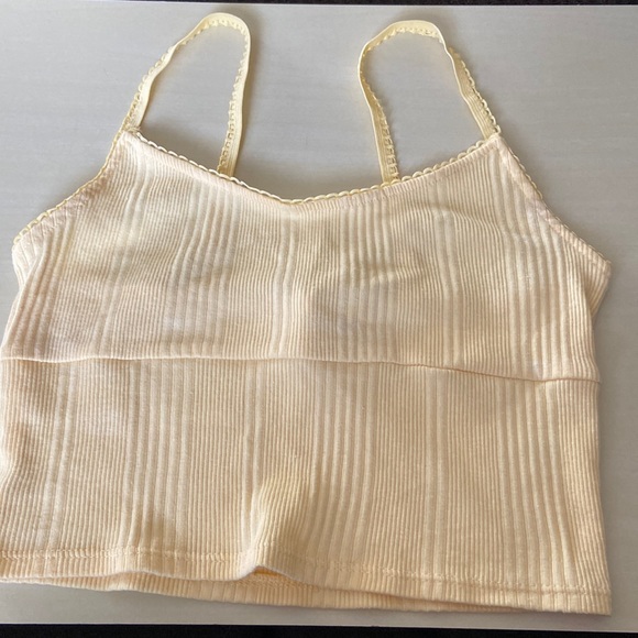 pacsun yellow tied top with layering tank top - Picture 6 of 6